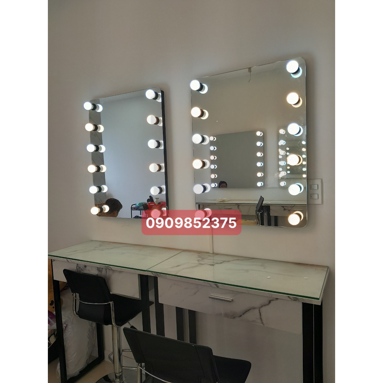 Gương oval trang điểm - gương oval nhà tắm