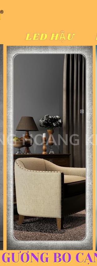 gương đèn led hắt sau