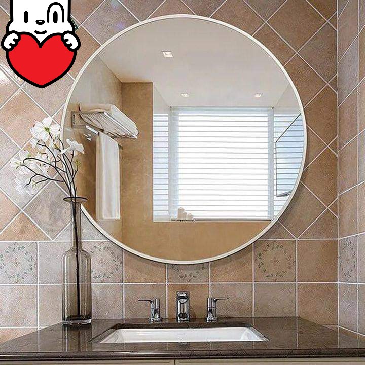 gương tròn viền kim loại