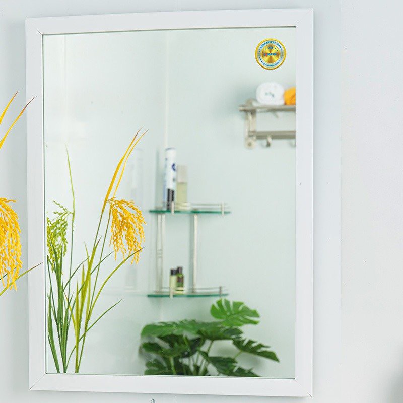 gương trang điểm, gương nhà tắm khung gỗ