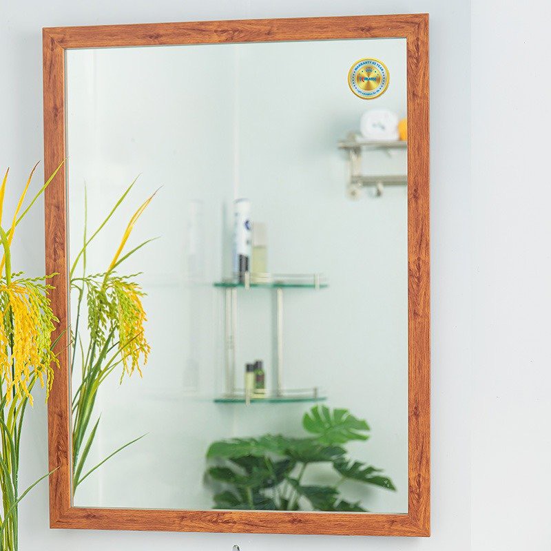gương trang điểm, gương nhà tắm khung gỗ